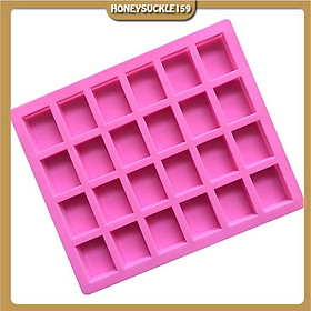 Mua Khuôn Silicon Đổ Socola/Thạch/Đá/Kẹochipchip/Pudding Hình 24 Ô Chữ Nhật Làm Bánh Bột Lọc