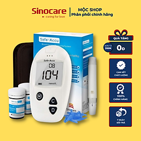 Máy Đo Đường Huyết Sinocare Safe Accu (25 Que Và 25 Kim)