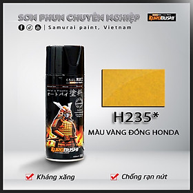 Sơn xịt Samurai Kurobushi - MÀU VÀNG ĐỒNG H235 (400ml)