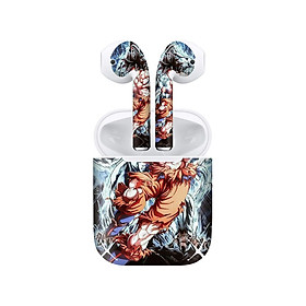 Mua Miếng dán skin chống bẩn cho tai nghe AirPods in hình Songoku Dragon Ball - 7vnr001 (bản không dây 1 và 2)