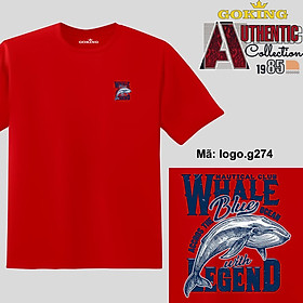 WHALE, mã logo.g274. Hãy tỏa sáng như kim cương, qua chiếc áo thun Goking siêu hot cho nam nữ trẻ em, áo phông cặp đôi, gia đình, đội nhóm