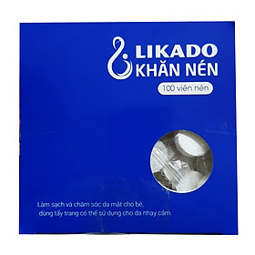 Khăn Nén Dạng Viên LIKADO 100 viên dạng bọc kẹo