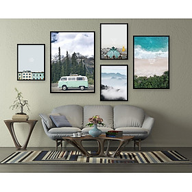 Mua Bộ 5 tranh canvas phong cảnh - biển HD4517