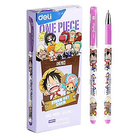 Bút gel Deli One Piece - Vua Hải Tặc G13 nét 0.5mm - nhanh khô lâu hết mực viết đều nét