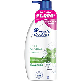 Dầu Gội Head Và Shoulders Bạc Hà Mát Lạnh (850ml)
