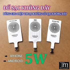 Mua Đế Nhận Sạc Không Dây - Lắp cho điện thoại đời thấp