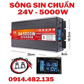 Bộ đổi nguồn inverter 12v/24V lên 220v 5000W Sóng Sin chuẩn -5000W INVERTER 5000W - HÀNG CHUẨN DA