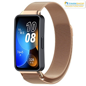 Dây thép cho Huawei Band 10/ 9/ 8 - Thép, khóa nam châm (DTB8)