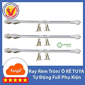 Mua Ray Rèm Tự Động Full Phụ Kiện - Loại RAY Ô RÊ/ RAY TRÒN