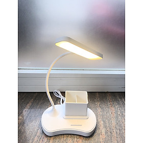 Mua Đèn Bàn Học Đọc Sách Tích Điện - Bảo Vệ Mắt  3 Chế Độ Ánh Sáng Biến Thiên- Có Hộp Để Bút Viết Tiện Dụng