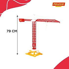 Cần cẩu tháp Số 2 (4 bánh) đồ chơi - Polesie Toys - Màu ngẫu nhiên