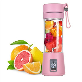 Máy Xay Sinh Tố Mini Cầm Tay 4 Chế Độ Kèm Sạc USB (400ml)