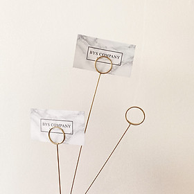 Kẹp giấy note, tài liệu, hình ảnh, card bằng thép không gỉ phong cách bắc âu - 34x3cm ( Set 10 cái )