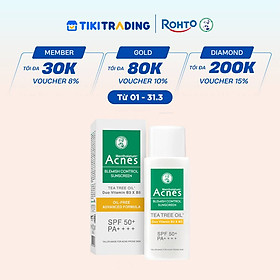Kem chống nắng cho da dầu mụn Acnes Blemish Control Sunscreen 50g