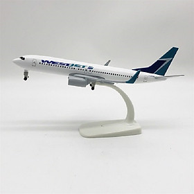 Mô hình máy bay B737Canada Westjet 20cm có bánh xe