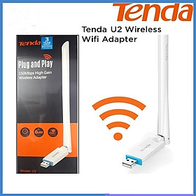 Usb Thu Wifi U2 Tốc Độ Cao Có Anten, 150Mbps Plug And Play Hàng Chính Hãng