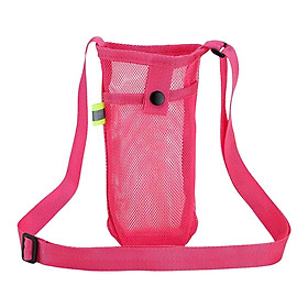 Water Bottle Carrier Bag Kettle Carrying Bag Pocket Mesh Bottle Holder Pouch Sling Case Sleeve for Hiking Travel Running Walking Gym