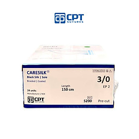 Chỉ phẫu thuật không tiêu CPT Caresilk Silk số 3/0 - S200