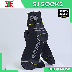Tất chân Safety Jogger SJSock 2 với công nghệ dệt 4 chiều định hình chân.
