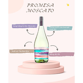 Rượu vang trắng Promesa Moscato