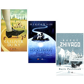 Combo Bộ 3 Tác Phẩm Kinh Điển Nổi Tiếng Thế Giới: Gulliver Du Ký + Bác Sĩ Zhivago + Những Cuộc Phiêu Lưu Của Huckleberry Finn (3 Cuốn - Tặng Kèm Bookmark Green Life)