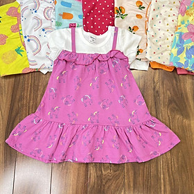 Đầm váy mùa hè cho bé gái size 5-18kg chất thun cotton mềm mịn mát