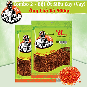 Combo 2 Túi Bột Ớt Siêu Cay Ông Chà Và 500g (Extra Hot Chili Powder)