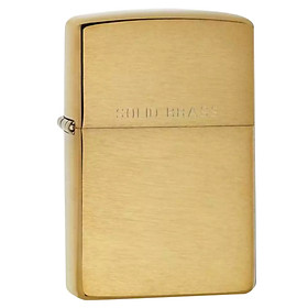 Bật Lửa Zippo Brushed Solid Brass