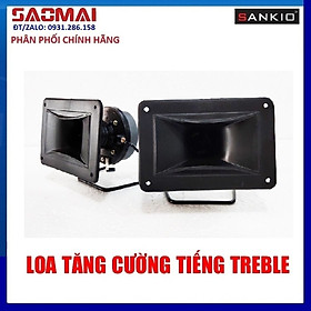 Bộ 2 Loa Treble Karaoke Sankio JBM họng chữ nhật, từ lớn 7cm - Hàn sẵn tụ và 2m dây loa - Hàng chính hãng