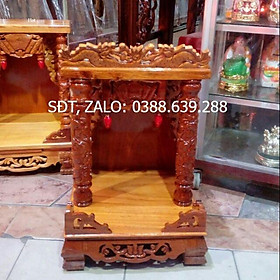 Mua Bàn Thờ Thần Tài Ông Địa gỗ Gõ khung Căm Xe