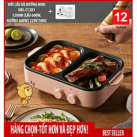 Mua Nồi lẩu nướng MINI DKL-C12D1 nhập khẩu phục vụ bữa ăn cho 1-3 người