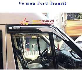 Hình ảnh Vè che mưa sơn gồ 2 màu xe Ford Transit 2014- 2021- Hàng đẹp