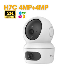 Camera Wifi Ezviz 2 Mắt Trong Nhà H7C 2K 8MP, quay 360 độ, có màu ban đêm, đàm thoại 2 chiều - Hàng chính hãng