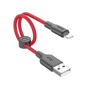 Cáp Sạc Hoco X21 Plus lightning (25 cm) + Tặng Dây Quấn Cáp - Hàng Chính Hãng