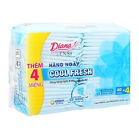 Băng Vệ Sinh Diana Sensi Cool Fresh Hàng Ngày Gói 40 Miếng