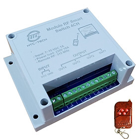 Mua HTC TECH Module điều khiển đóng ngắt 4 Relay bằng sóng RF 315MHz - BUX - Hàng Chính Hãng