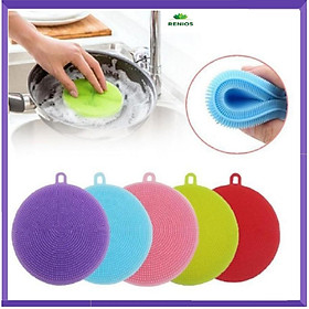 Mua MIẾNG RỬA BÁT -CHÉN-XOONG NỒI SILICON CÓ MÓC TREO TIỆN DỤNG