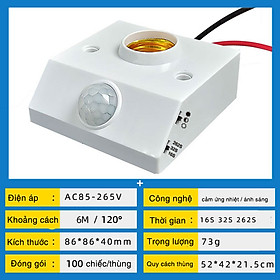 Mua Đui Đèn Cảm Ứng Cơ Thể Con Người- Chất Liệu PC Cao Cấp  Đuôi Đèn Cảm Biến Hồng Ngoại Thích Hợp Với Mọi Loại Đèn Đuôi E27