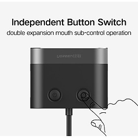 Mua Bộ mở rộng trên xe hơi + 2 cổng sạc USB CD131 Ugreen 30781-Hàng chính hãng