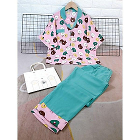 Đồ bộ pyjama cánh dơi mẫu mới về hot hit, chất lụa mango L1 siêu mềm, 40-65kg