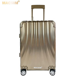 Vali hợp kim nhôm nguyên khối MS1307 Macsim cao cấp màu bạc, màu đen, màu Ti-gold 20inches - Màu Ti-gold