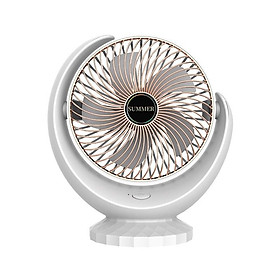 Quạt điện mini Jiashi để bàn sạc USB không ồn Hàng nhập khẩu