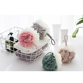 Mua Bông tắm tạo bọt tròn vải lưới tạo bọt Hàn Quốc mềm mại cao cấp bông tắm chà lưng tẩy tế bào chết tiện dụng