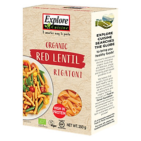 Nui Ống Đậu Lăng Đỏ Hữu Cơ Explore Cuisine (250g) - Explore Cuisine Red Lentil Organic