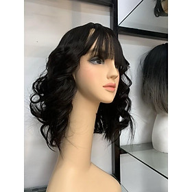Mua Tóc Bộ Nguyên đầu xoăn Trung niên Tóc tơ cao cấp tại ThuyWigs Mua Tóc Bộ Nguyên đầu xoăn Trung niên Tóc tơ cao cấp tại ThuyWigs