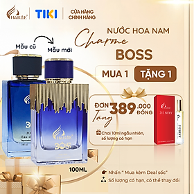 Nước Hoa Nam CHARME BOSS 100ml ver2024 Bản Lĩnh, Mạng Mẽ, Lôi Cuốn_Nước hoa chính hãng lưu hương lâu