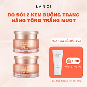 Combo 2 Kem dưỡng trắng da LANCI trắng mướt mịn màng, da sáng đều màu 50ml x2