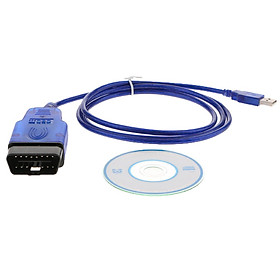VAG KKL USB Fiat Ecu Scan OBD OBD2 Diagnostic Scanner Cable Tool for Opel