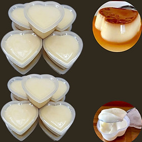 Mua Como 40 Khuôn Làm Bánh Flan Trái Tim Sữa Chua Rau Cau Có Nắp