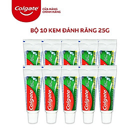 [HB gift] Bộ 10 Kem đánh răng Colgate ngừa sâu răng răng chắc khỏe 25g/tuýp